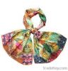 Digital Printing Silk Charmeuse Scarf