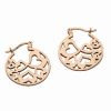 STERLING SILNER ROSE GOLD PLATED EARRING