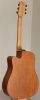 Solid mahogany wood top accoustic guitar natural color