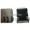 RJ45 Jack Connectors with Transformer, SMT Version, No LED, EMI or Without