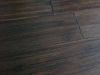 Hand-scraped bamboo flooring