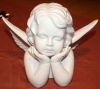 Angel baby sculpture, marble carving stone