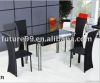 glass dining table set
