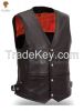 LionStar Stylish Cowboy / Biker Leather Vest For Men and Women