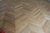 Chevron solid oak parquet