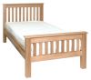 solid oak bed