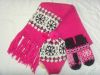 knitted hat glove and ...