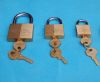 Rhombus body brass padlock