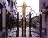 Wrought iron baluster,...