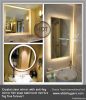 mirror demister pad with modern bathroom mirrors