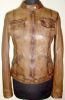 cappucine  leather jac...
