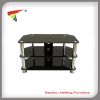 popular TV Stand, tempered glass and stainless tube, compy with EN standard