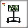 Plasma TV Stand, Tempered Glass with Bracket