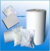 Bi-component  nonwoven (PE / PET)  fabric for packaging industry, desiccant bags, white color, ecofriendly,