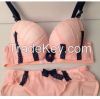 Luxurious Style 3/4 Cup Lace Bra Set with Bling Fabric/Small quantity for women's bra