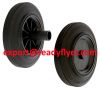 Wheelie bin wheel for mobile garbage bin container