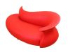 Leather chaise lounge