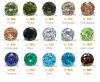 ruby sapphire CZ glass...