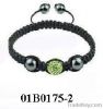 crystal woven shamballa bracelet