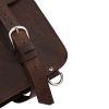 Men Large 17" Genuine Saddle Leather Messenger Bags Briefcase Laptop Backpack