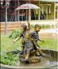 bronze fountain, brass...
