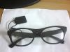 Black Round Ox Horn / Cleat / Buffalo Horn Handmade Eyeglasses For Cel