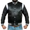 Satin Baseball Zip Up Jackets for Men