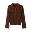2026 Lady's Knitted shirt Long-sleeved coat