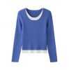 2026 Lady's Woollen Sweater Faux two-piece top