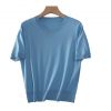2026 Lady's Lyocell T-shirt  Round neck Pullover Solid color