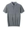 2026 Men's Wool-blend T-Shirt Solid Color Short-sleeve Shirt