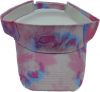 2025 High-quality Colorful tie-dye sun visor Unisex BSCI RWS