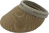2025 High-quality  Wide-brimmed sun protection visor straw hat Unisex BSCI RWS
