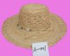 Raffia straw hat