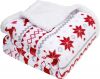 Soft and warm double layer Christmas printing flannel fleece blanket