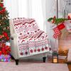 Soft and warm double layer Christmas printing flannel fleece blanket