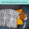 Cute Soft Flannel Fleece Blanket Super Cozy Pet Blanket for All Season