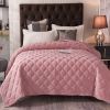 Wholesale Ultra Soft Velvet Bedspread Cozy Warm Stitching Quilt Classic Bed Blanket for All Season