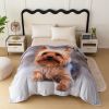 3D Digital Printed Throw Blanket Customized Cute Cat Pattern