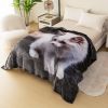 3d Digital Print Throw Blanket Customized Cute Cat Pattern