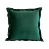 Hot Sale Velvet Soft Fashion Modern Decorative Square Throw Pillow Cover with Ruffle Cushion Case for Sofa Bedroom