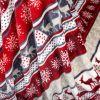 Super Soft Christmas Holiday Theme Throw Blanket Plush Printed Flannel Blanket Gift Blanket for Couch Sofa Bed