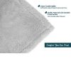 Light Grey Sherpa Throw Blanket for Couch Sofa, Fluffy Warm Plush Blanket for Bed, Cozy Super Soft Lightweight Throw, Fuzzy Decorative Blanket