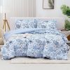 Factory Custom Wholesale Cheap 3pcs Polyester baby bedding set Purple Printed Duvet Bedding Set