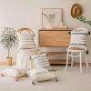 Throw Pillow Covers ,Tufted Embroidered, Decorative Pillow Covers for Living Room Farmhouse Sofa Bed