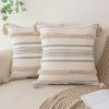 Throw Pillow Covers ,Tufted Embroidered, Decorative Pillow Covers for Living Room Farmhouse Sofa Bed