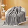 Soft Throw Blanket for Couch Bed Sofa Blanket Microfiber Fluffy Fuzzy Cozy Knit Throws for Women Mothers Birthday Gifts