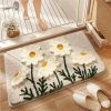 Floral Shag Bath Rug, ...