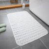 Non-Slip Bathtub Mat with Drain Holes and Suction Cups- Feet Massage and Wet Floor Protection - Shower Mat for Bathroom,Shower Stall and Tub