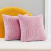 Modern Corduroy Throw Pillow Covers Elegant Soft Cushion Covers, Machine Washable Home Decor for Living Room, Sofa, Bedroom